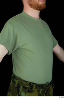 Victor army dressed green t shirt upper body 0009.jpg